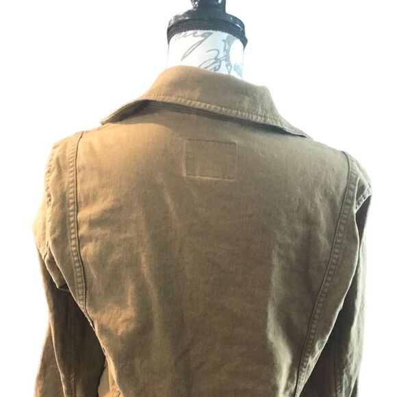 Old Navy Brown Moto Jacket Size Medium - Picture 8 of 10